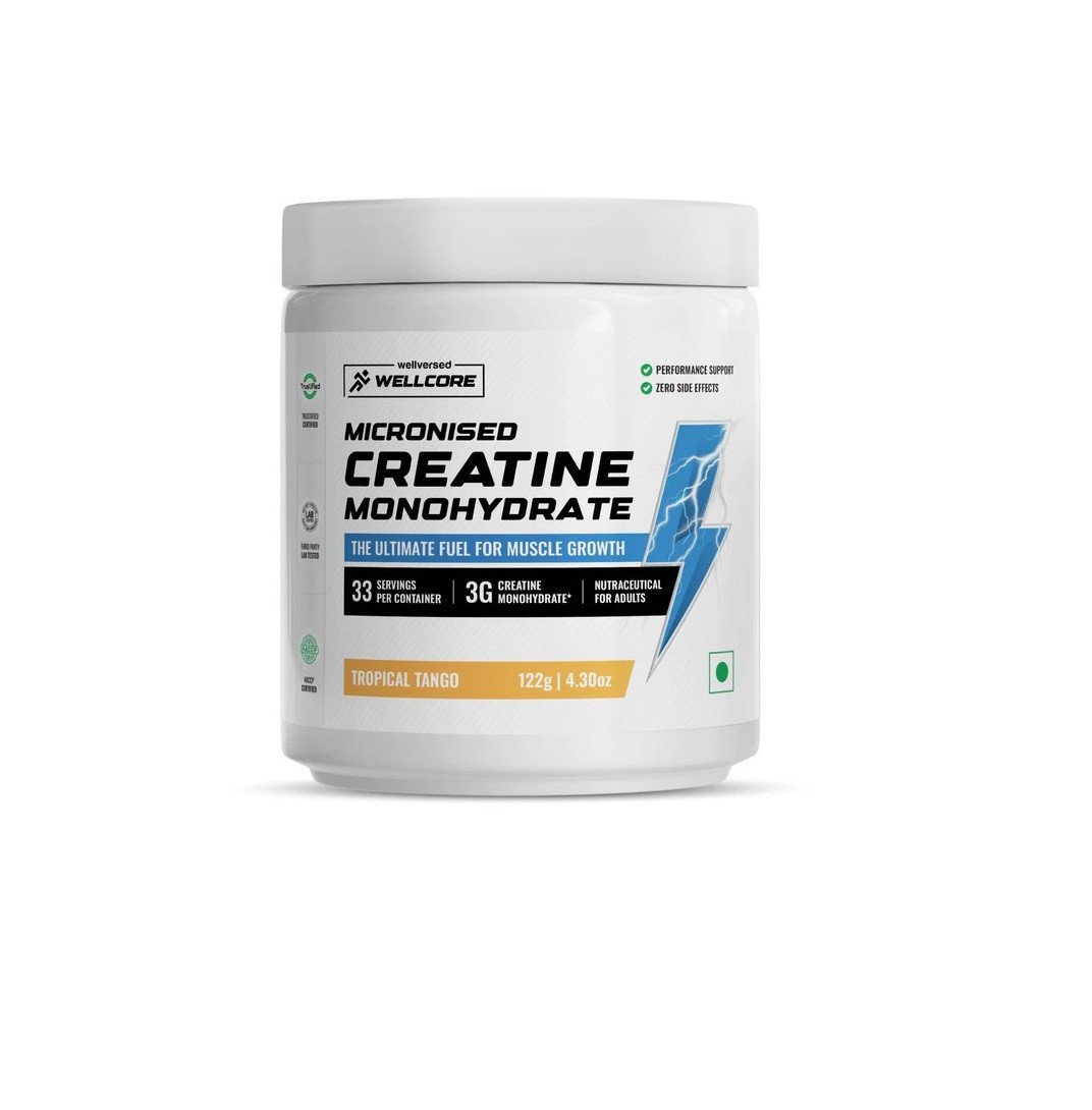 Wellcore - Pure Micronised Creatine Monohydrate (122g, 33 Servings) Tropical Tango