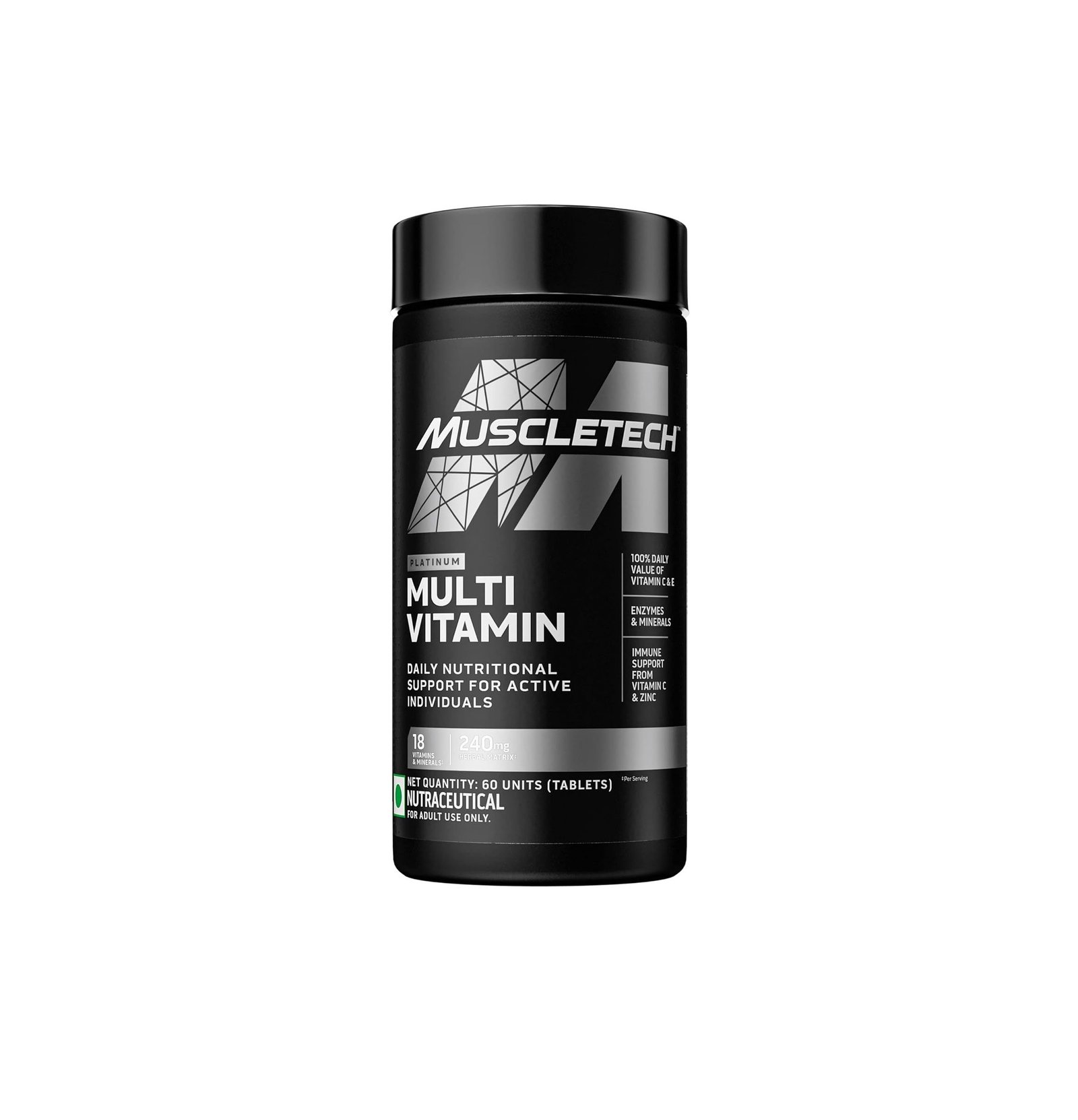 MuscleTech Platinum Multivitamin - 60 Tablets