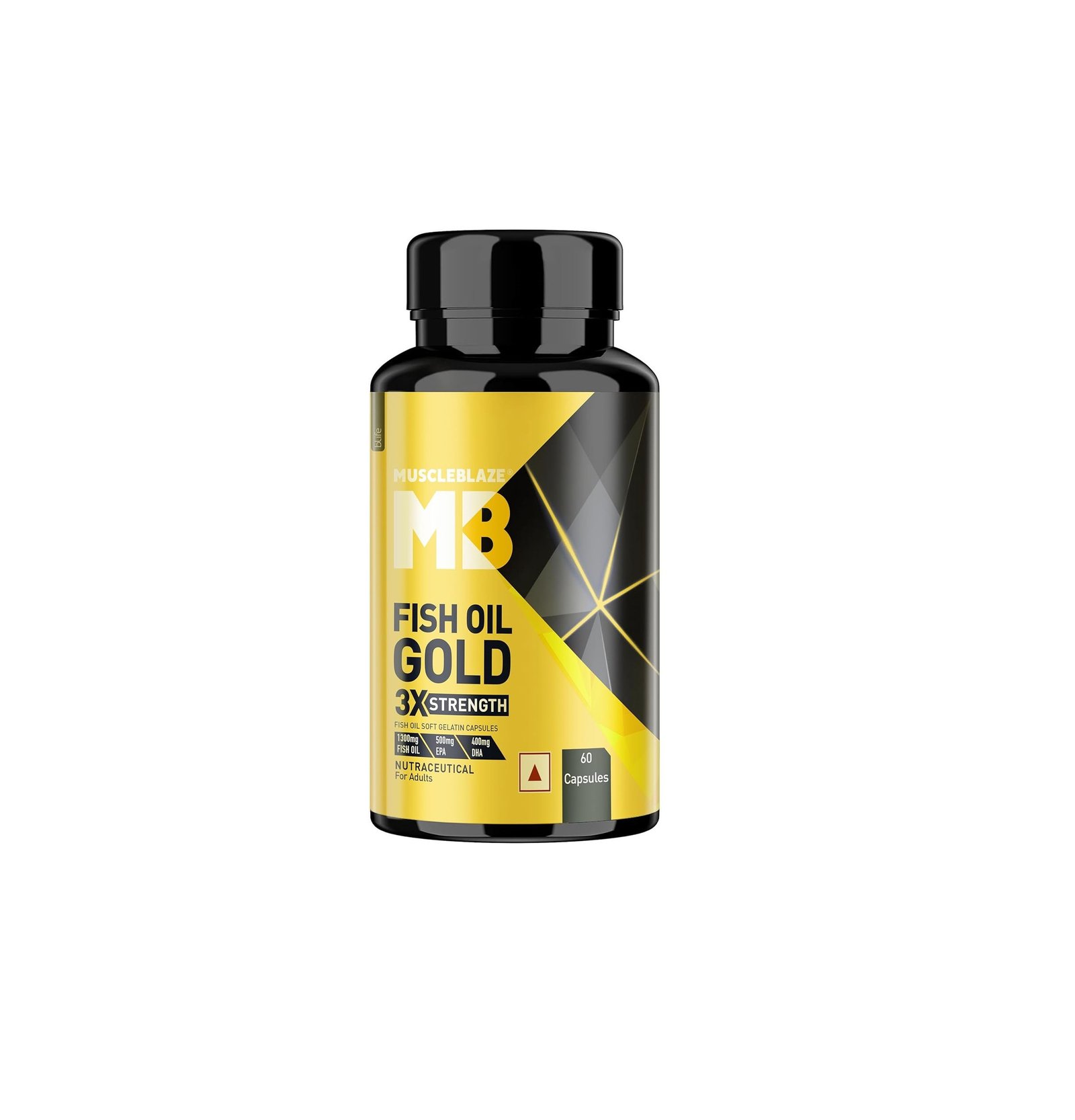 MuscleBlaze Omega 3 Fish Oil Gold (60 Capsules)