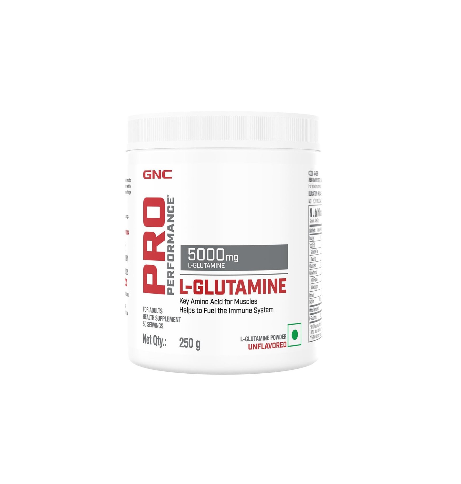 GNC PRO PERFORMANCE L-Glutamine | Unflavoured | 250g