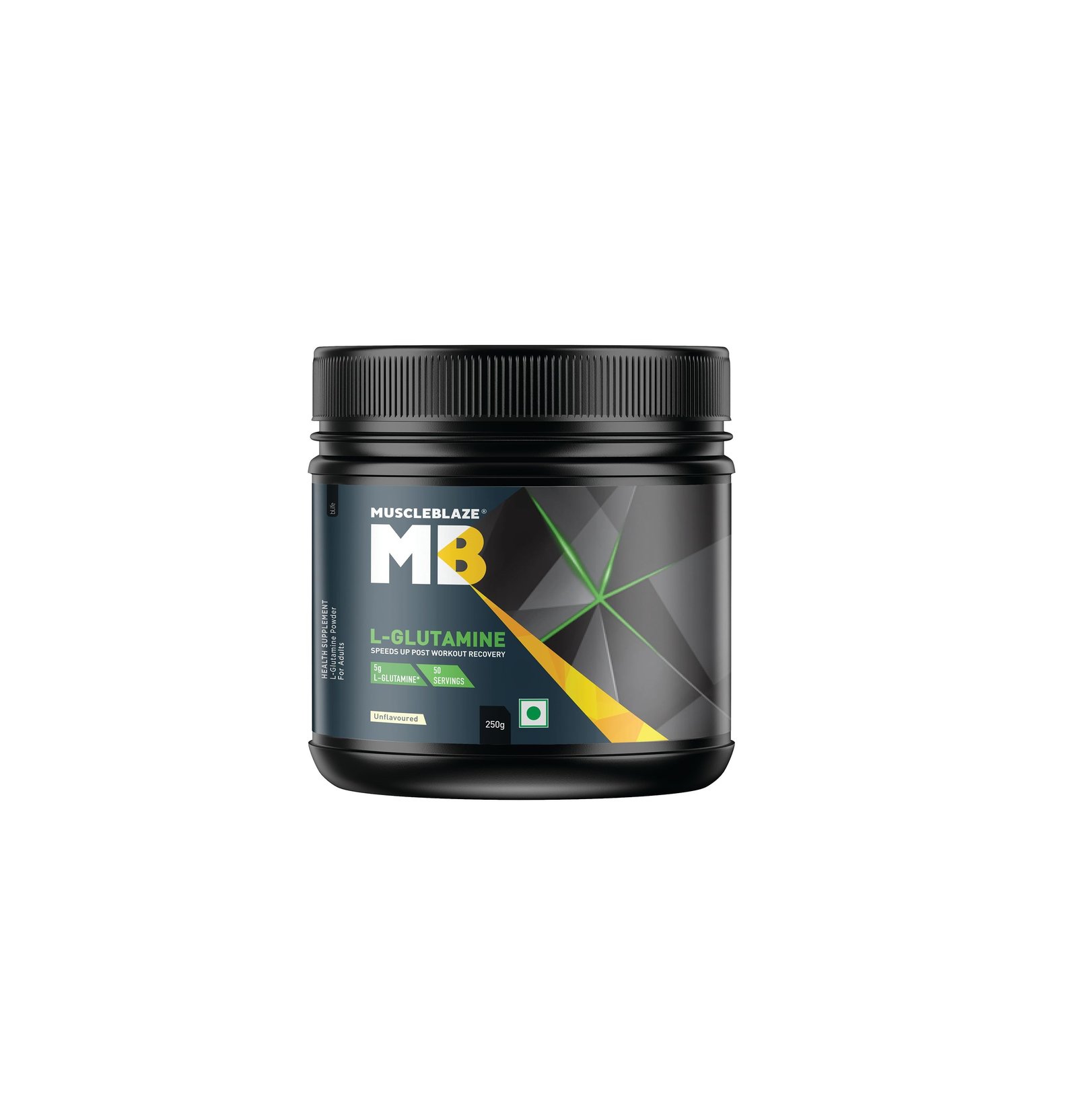 MuscleBlaze L-Glutamine Powder, Unflavoured (50 Servings, 250g)