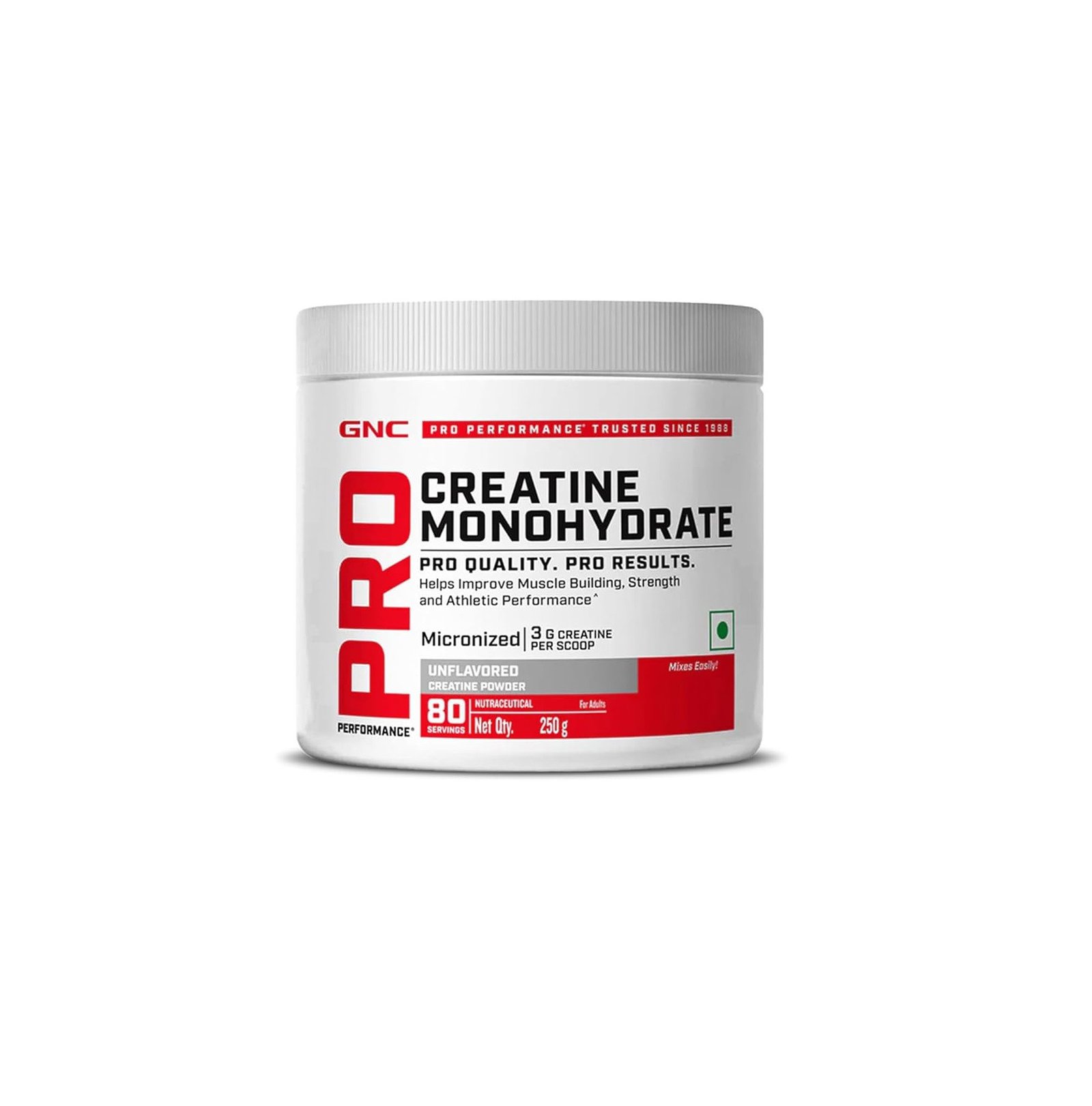 GNC Pro Performance Creatine Monohydrate | Unflavored | 250gm