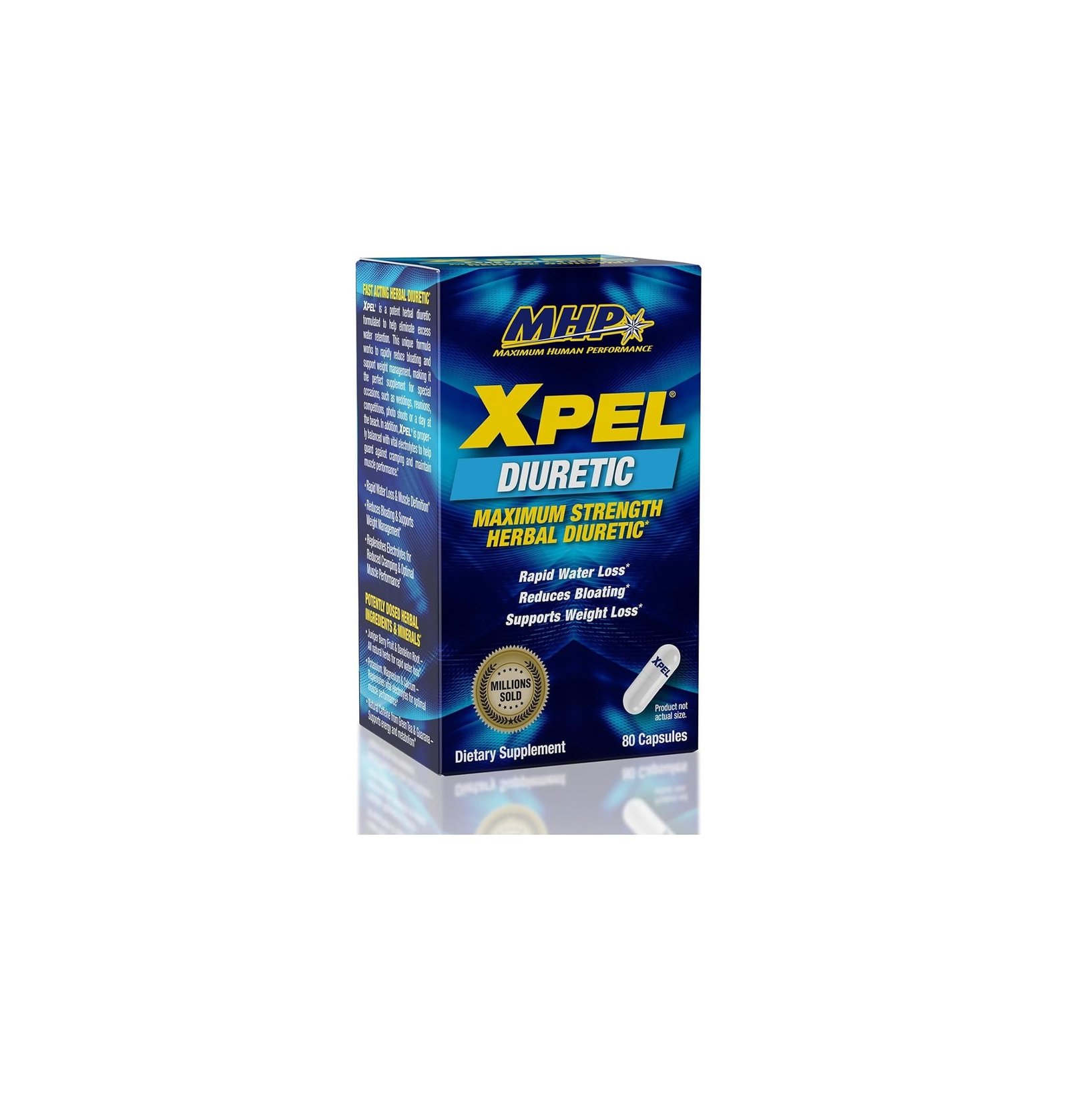 MHP Xpel Maximum Strength Diuretic Capsules, 80 Capsules