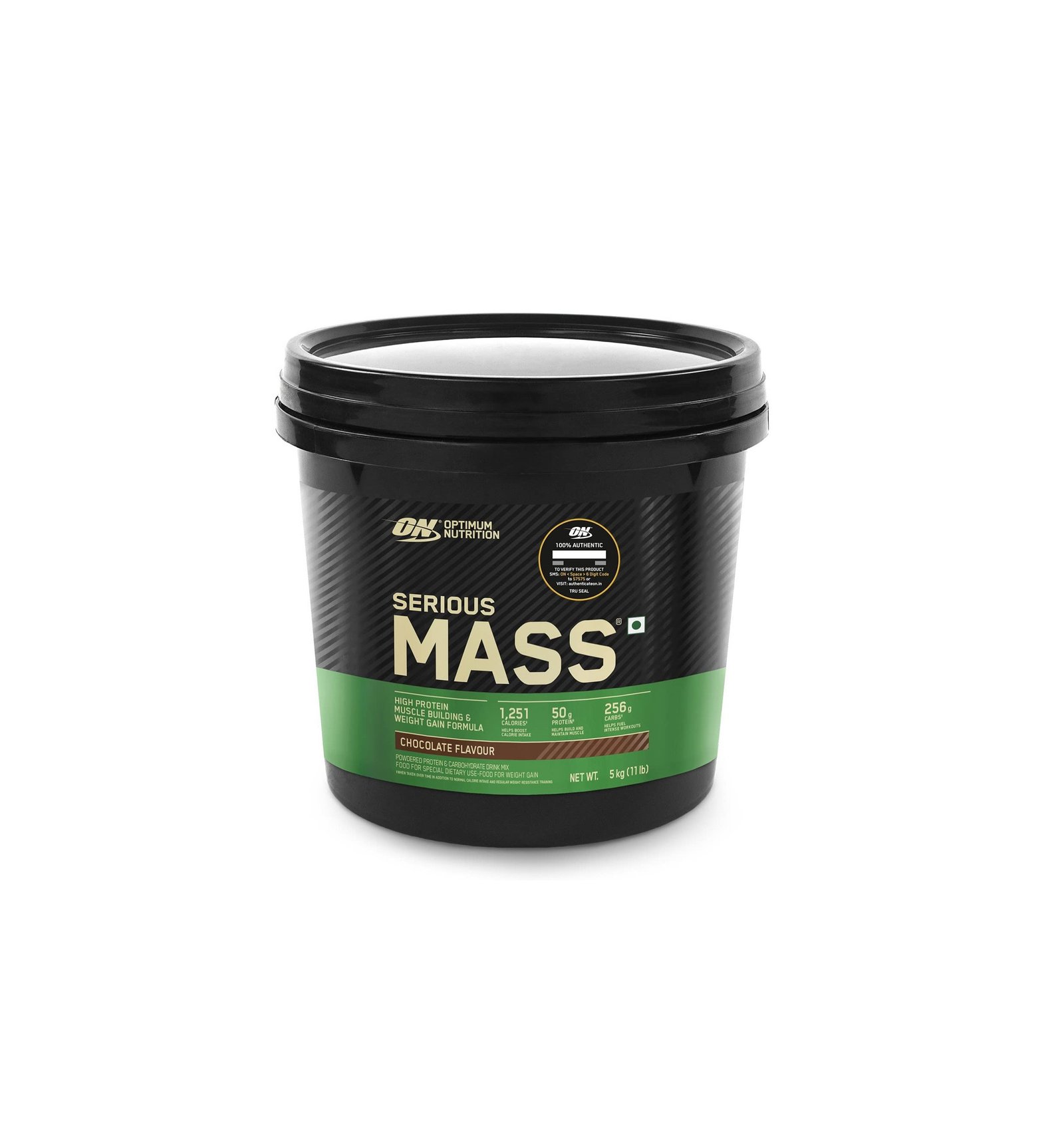OPTIMUM NUTRITION (ON) Serious Mass Gainer powder (Veg) - Pack of 5 kg - Chocolate