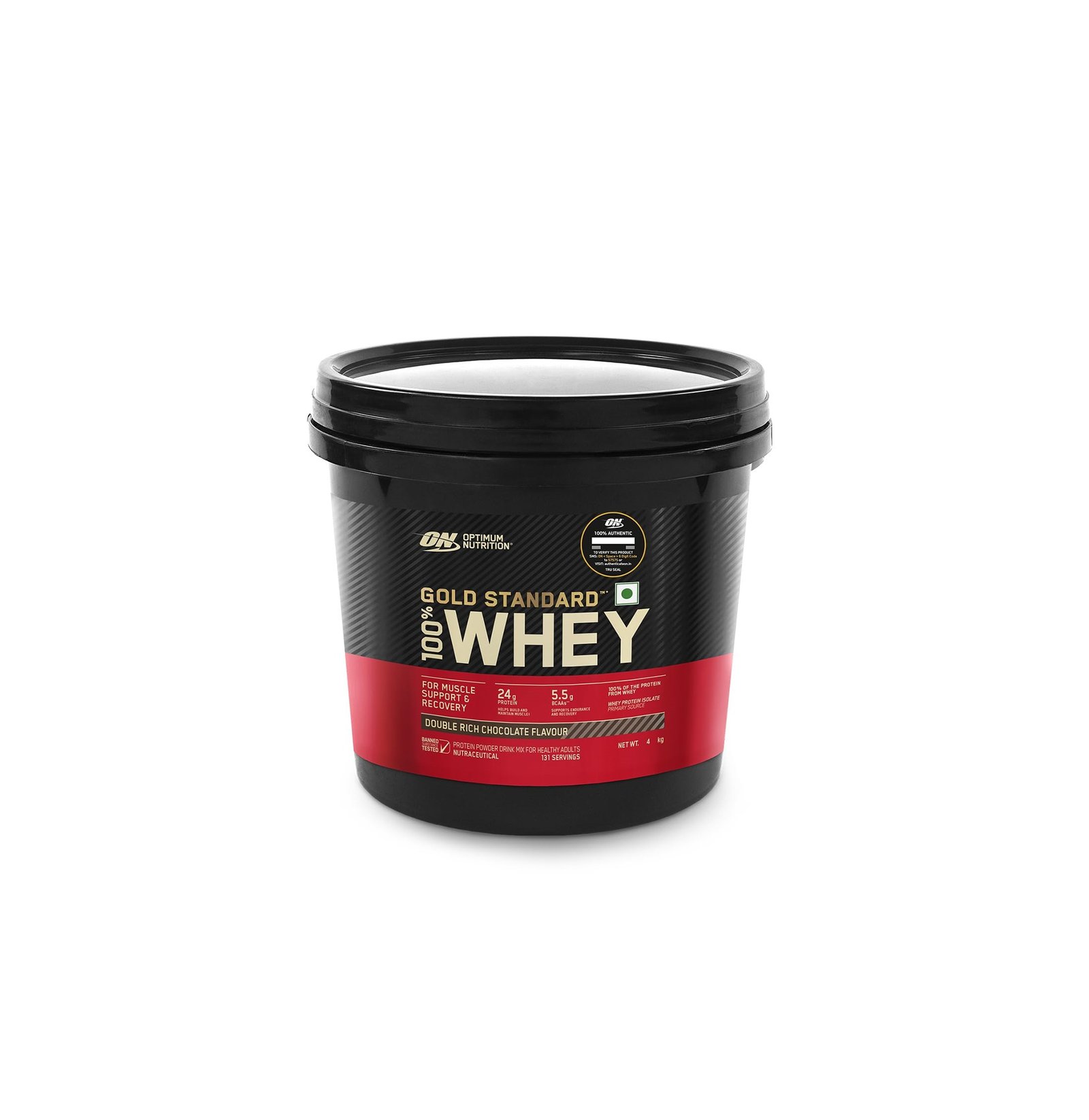 Optimum Nutrition (ON) Gold Standard 100% Whey Protein Powder 4 Kg (Double Rich Chocolate)