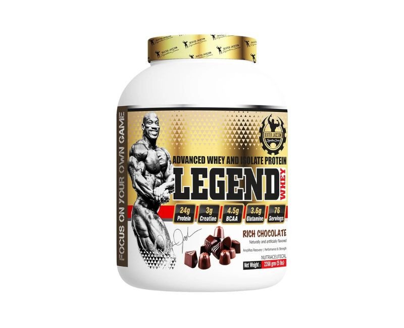 Dexter Jackson Signature Series Legend Whey - Advance Whey And Isolate Protein, 2.27 Kg (5 Lb) - Rich Chocolate