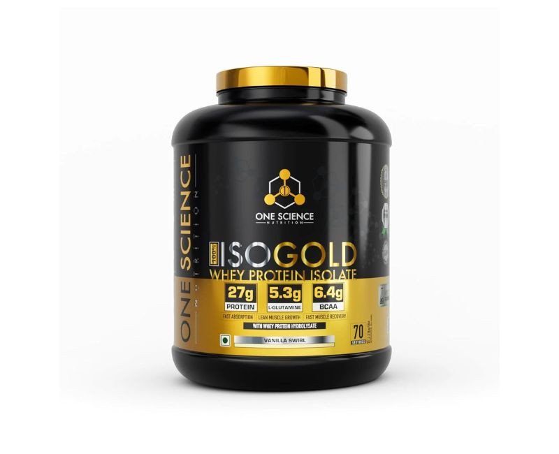 One Science Nutrition ISO Gold Whey Protein Isolate | Vanilla Swirl | 5lbs | 70 Servings