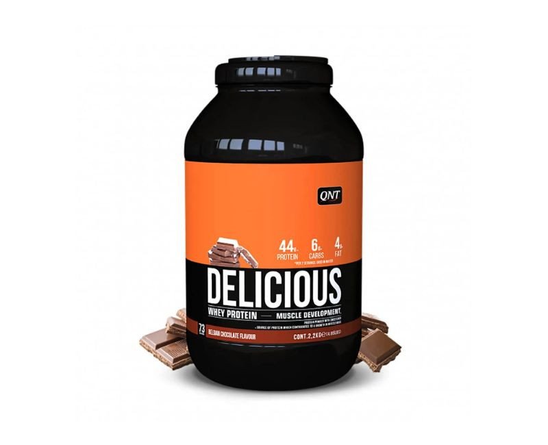 QNT Delicious Whey Protein Powder - 2.2 kg (Chocolate)