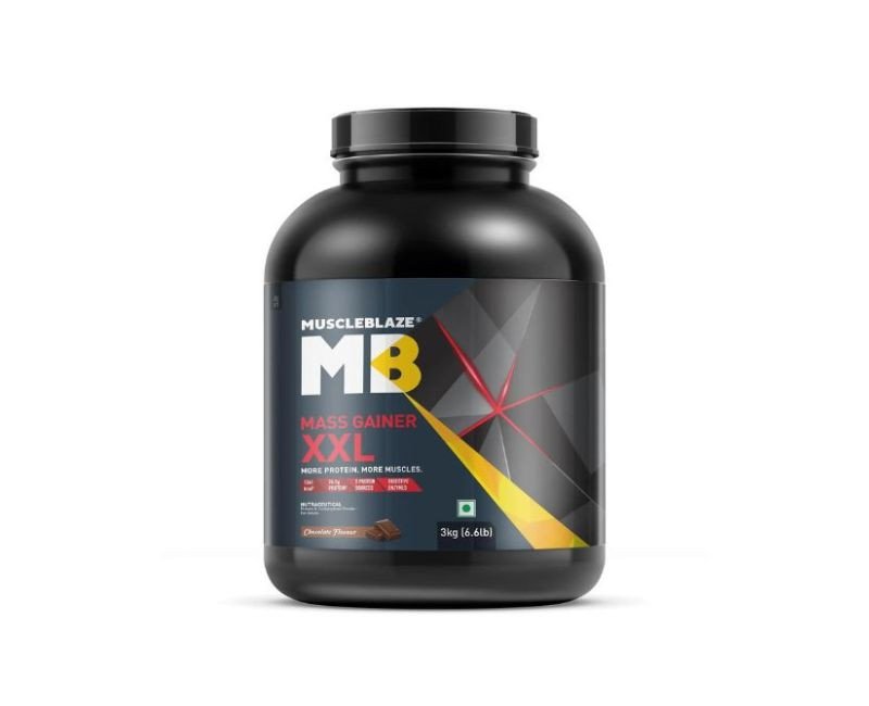 MuscleBlaze Mass Gainer XXL Powder, Chocolate (20 Servings, 2kg / 4.4lbs)