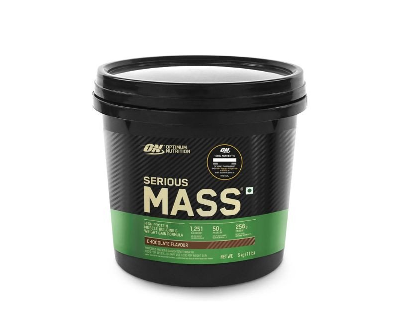 OPTIMUM NUTRITION (ON) Serious Mass Gainer powder (Veg) - Pack of 5 kg - Chocolate