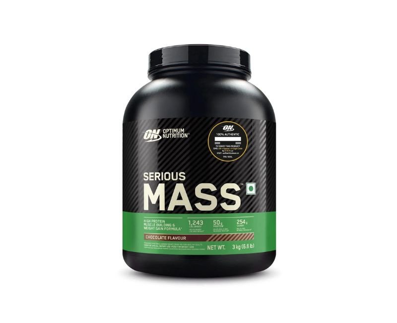OPTIMUM NUTRITION (ON) Serious Mass High Protein High Calorie Weight Gainer Powder - 3 kg
