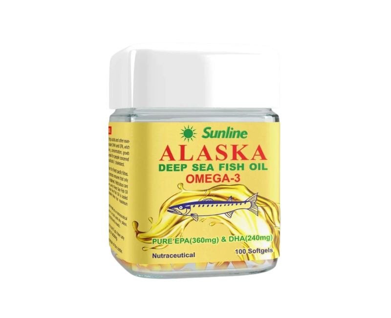 Sunline Alaska Fish Oil Omega 3 - 100 Softgels