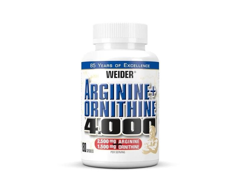 Weider Arginine Plus Ornithine 4000 - 180 Capsules