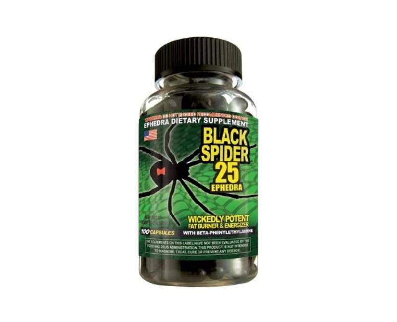 Black Spider Fat Burner - Cloma Pharma - 100 Capsules