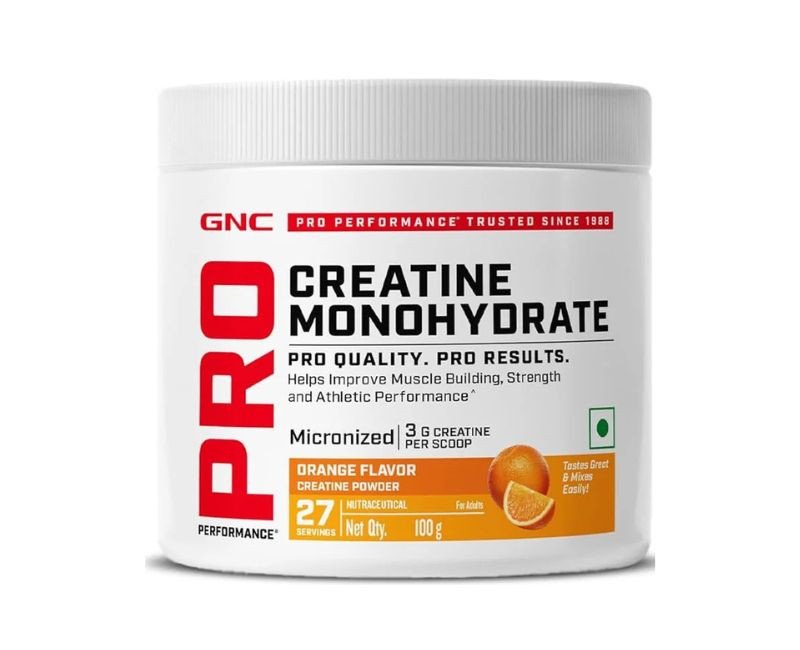 GNC Pro Performance Creatine Monohydrate - 3000mg | Gluten-Free | Orange | 100gm
