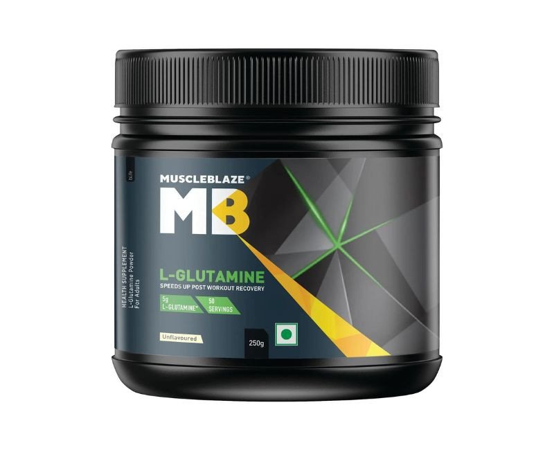 MuscleBlaze L-Glutamine Powder, Unflavoured (50 Servings, 250g)