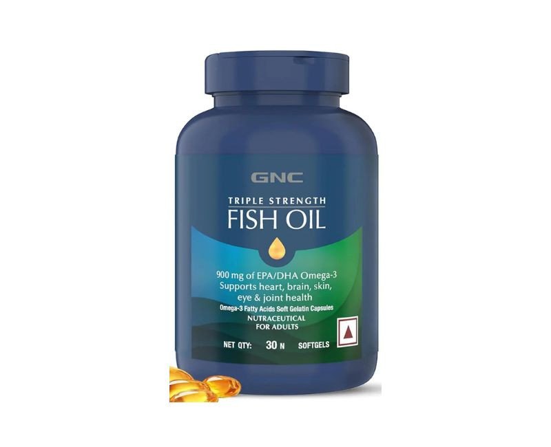 GNC Triple Strength Fish Oil 1500mg Omega-3 - 30 Softgels