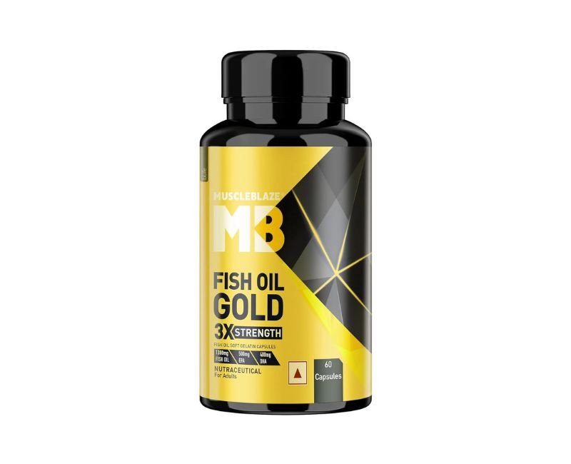 MuscleBlaze Omega 3 Fish Oil Gold (60 Capsules)