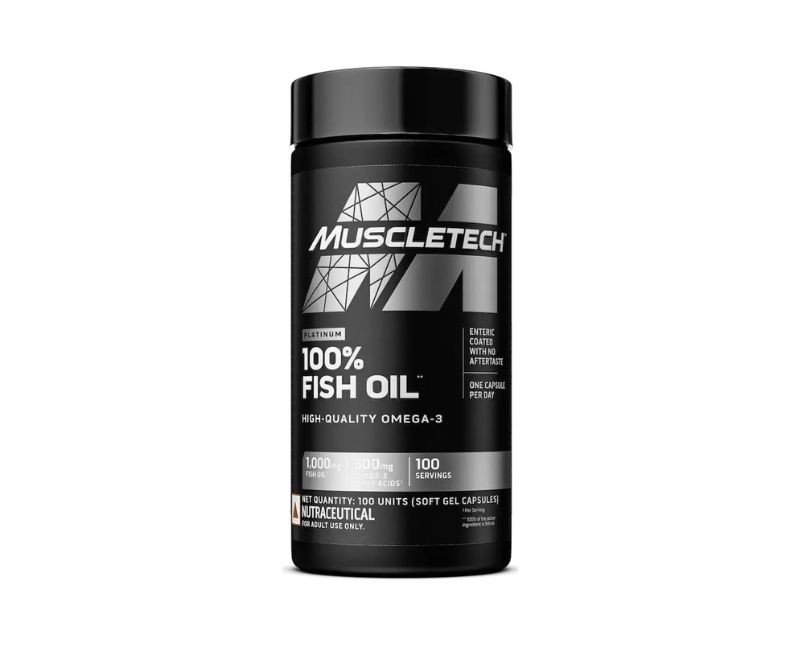 MuscleTech Platinum 100% Fish Oil - 100 Softgels