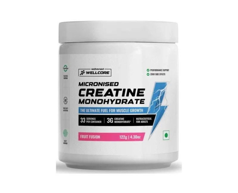 Wellcore - Pure Micronised Creatine Monohydrate (122g, 33 Servings) Fruit Fusion