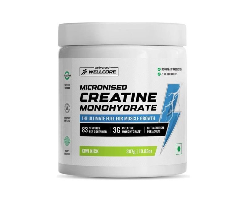 Wellcore - Pure Micronised Creatine Monohydrate | Kiwi Kick (307g, 83 servings)