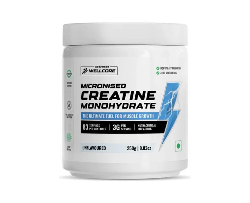 Wellcore - Micronised Creatine Monohydrate (250g, 83 Servings)