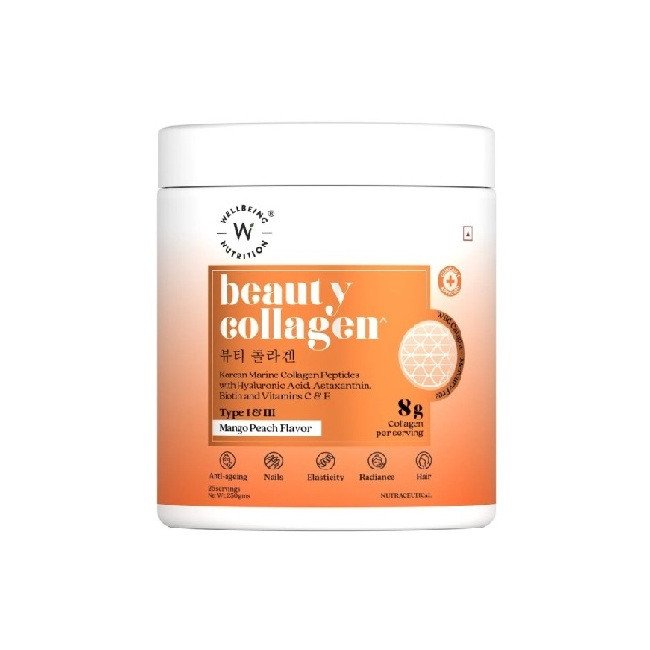 Wellbeing Nutrition Korean Beauty Marine Collagen Skin Radiance Peptides 8g