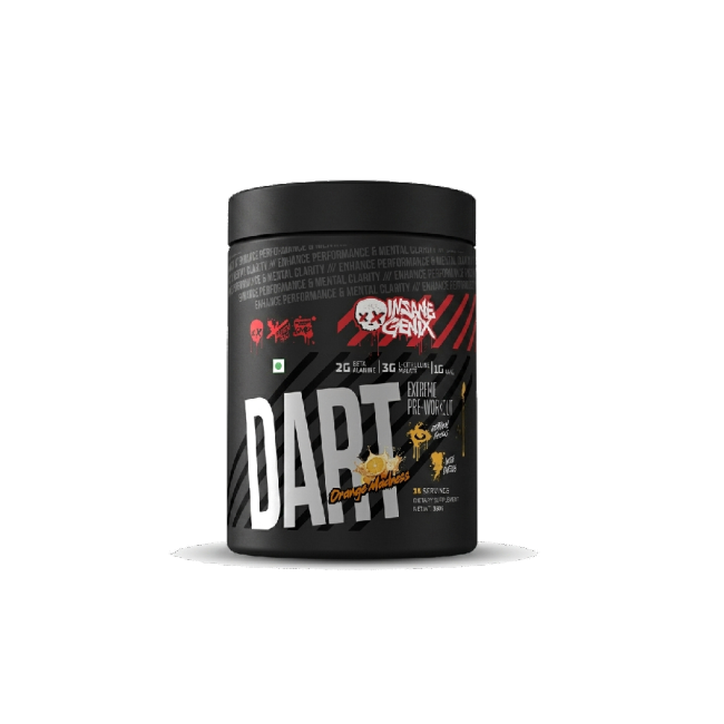 Insane Genix Dart Pre-Workout Orange Madness 350g