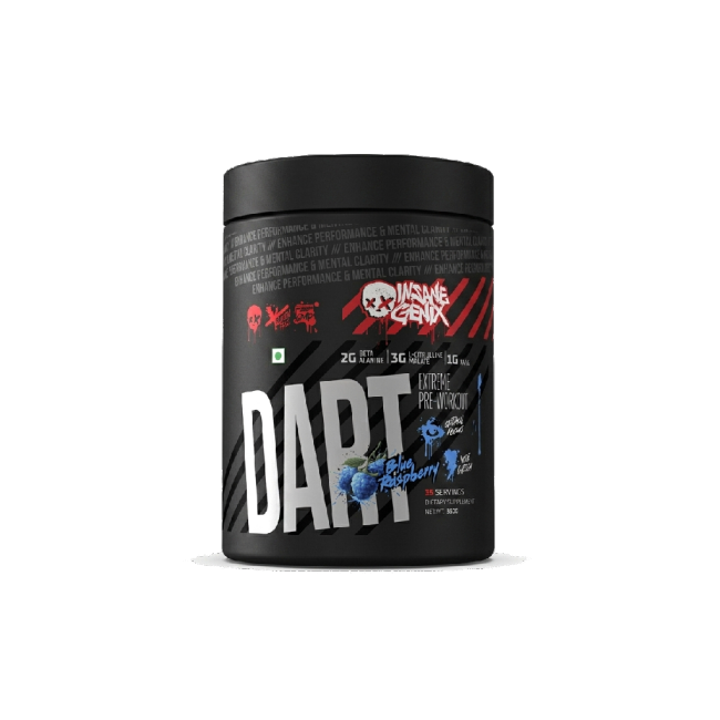 Insane Genix Dart Pre-Workout Blue Raspberry 350g