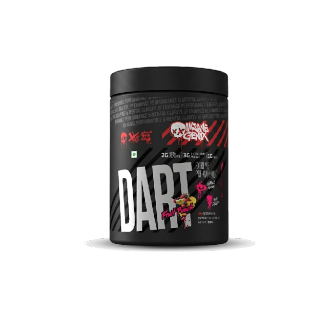 Insane Genix Dart Pre-Workout Fruit Punch 350g
